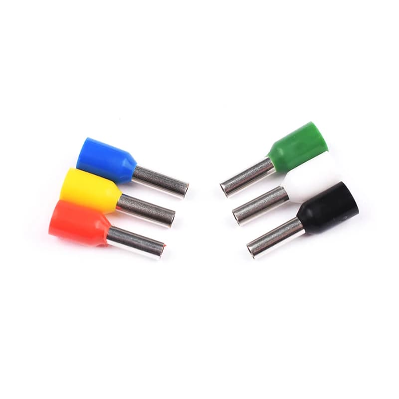 Connecteur isolé VE2508, 100 pièces/lot, Terminal à sertir, pressé à froid, Terminal isolé