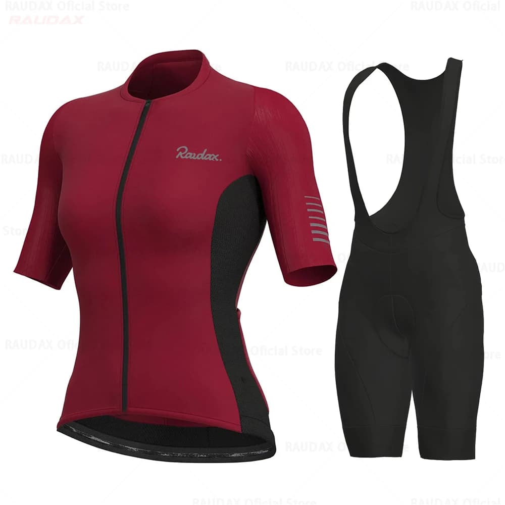Femmes vêtements de cyclisme 2025 Raudax Ropa Ciclismo Mujer manches courtes Maillot de cyclisme vtt vélo Uniforme Maillot Ciclismo Triathlon