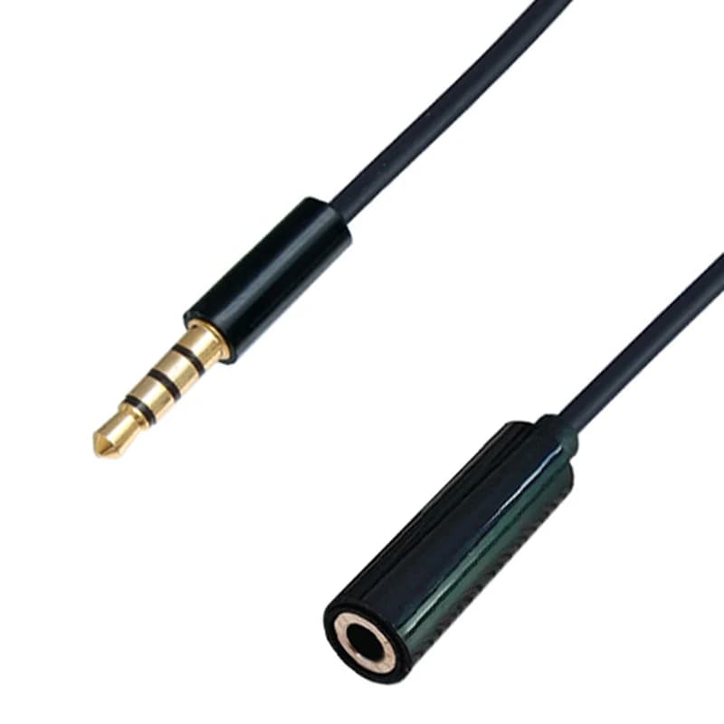 Câble d'extension Audio 4 pôles mâle vers femelle, 5m, 16 pieds, 3.5mm, cordon d'extension Audio pour écouteurs, casque et téléphone portable