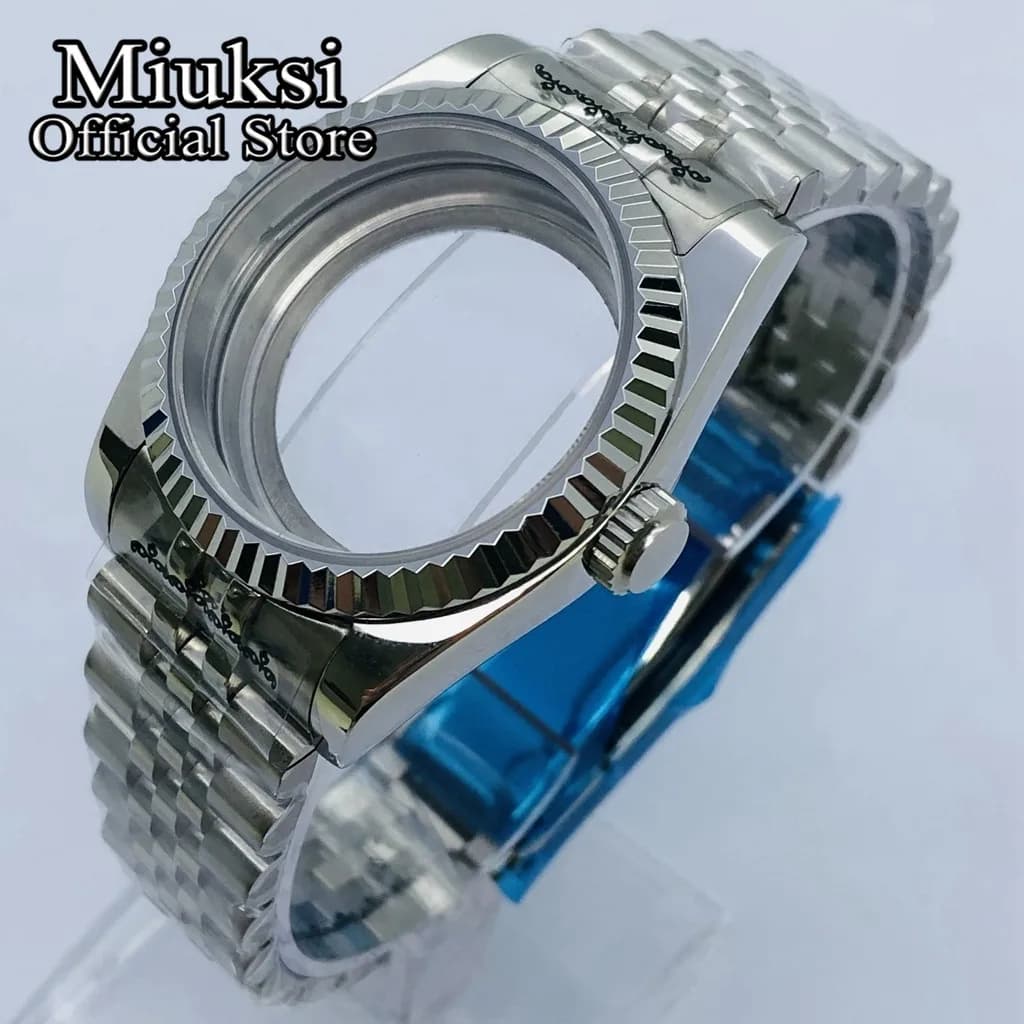Miuksi – boîtier de montre en verre saphir, 36mm/40mm, adapté au mouvement NH35 NH36 NH34 ETA2824 2836 Mingzhu DG2813 3804 Miyota8205 8215 PT5000