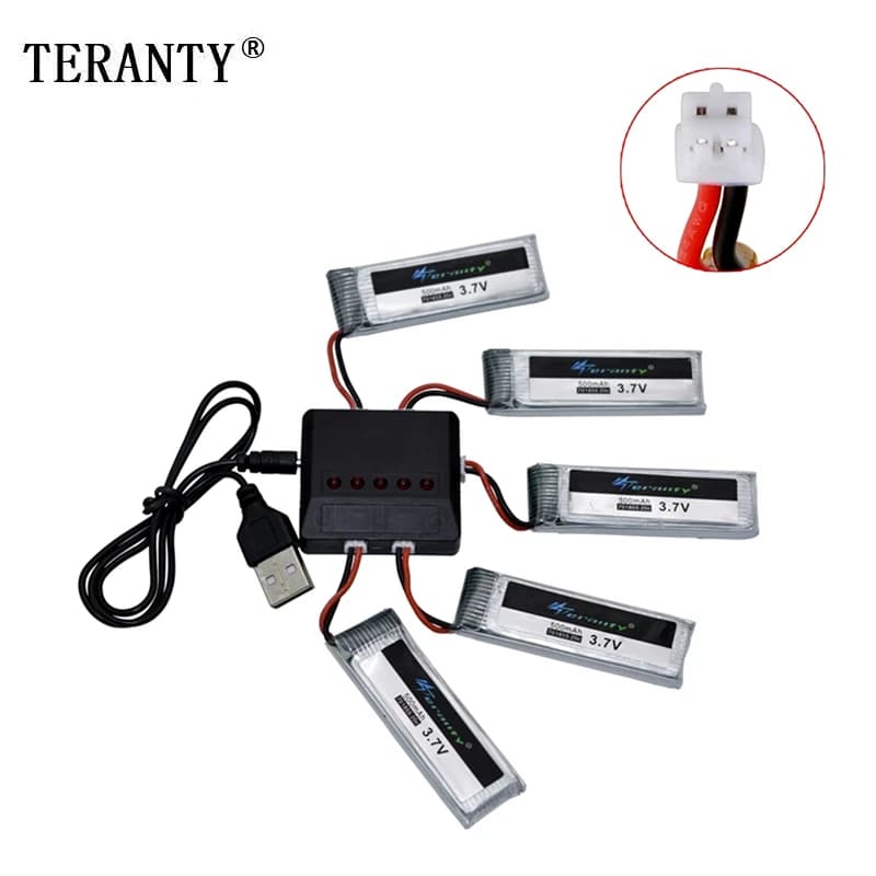 Batterie au lithium aste d'origine pour hélicoptère RC, pièce de rechange pour importateur 1S, prise PH2.0, 3.7V, 4.2V, 500mAh, 701855