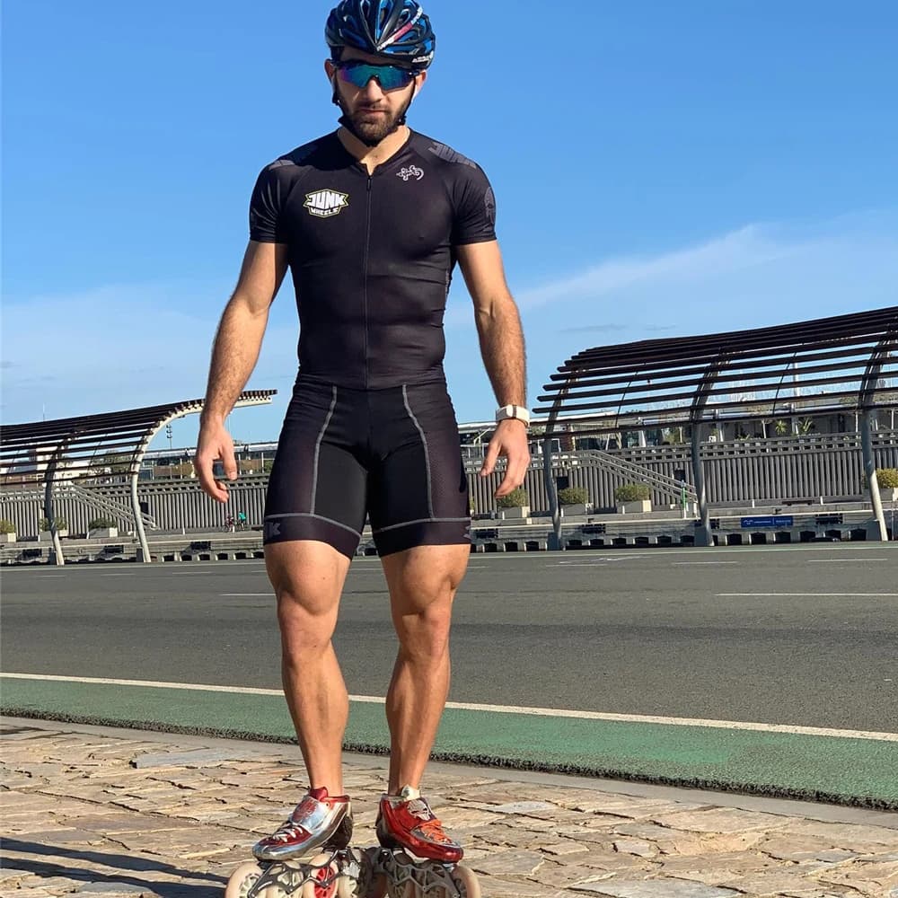 Combinaison de patins à ordures pour hommes Go Pro Triathlon vitesse patin à roulettes en ligne combinaison de singe confortable patinage rapide patinage de vitesse Ciclismo