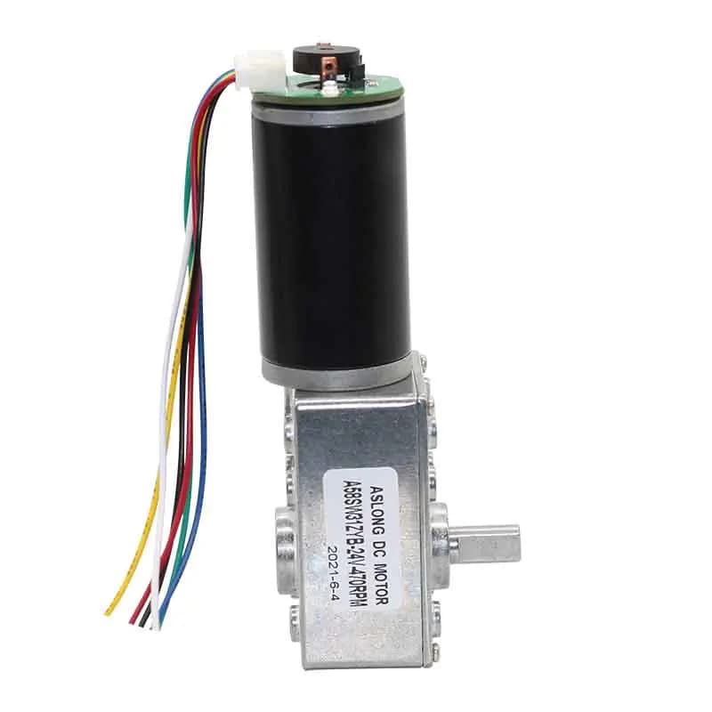 Support de boîte d'engrenage de moteur à vis sans fin 12V, support de réducteur de moteur à courant continu PM 24v