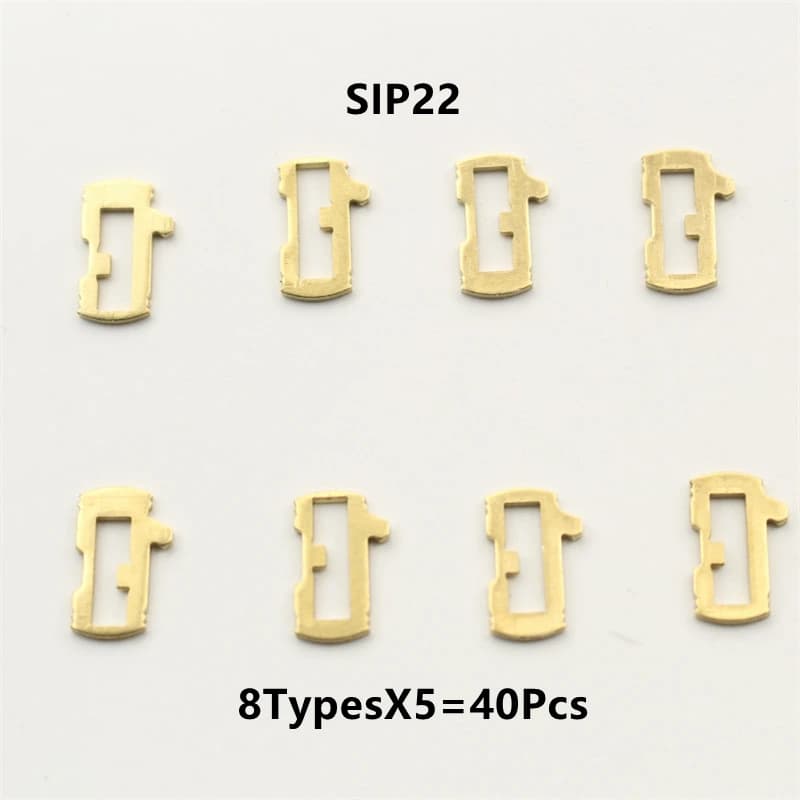 XIEAILI OEM 40 pièces SIP22 serrure réparation accessoires voiture serrure Reed plaque de verrouillage pour Fiat K83