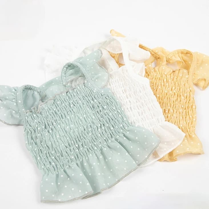 Vêtements pour animaux de compagnie, en mousseline de soie, nombril, robe courte, écharpe Teddy Than Panda, gilet pour chien, chemise pour chiot, nouvelle collection