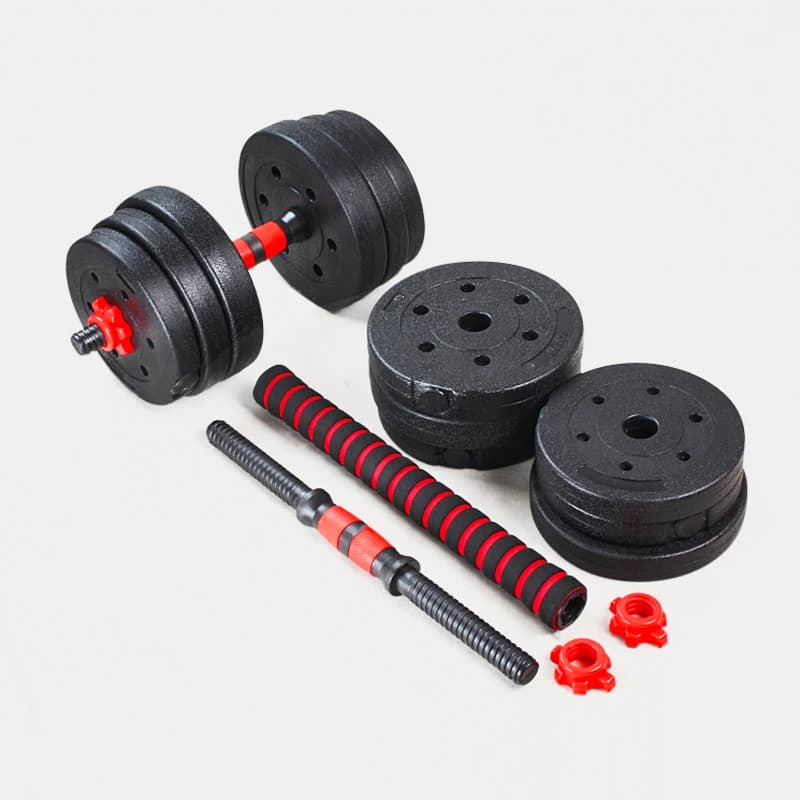 Haltères en acier massif, 40/50cm, équipement de musculation et de levage de poids