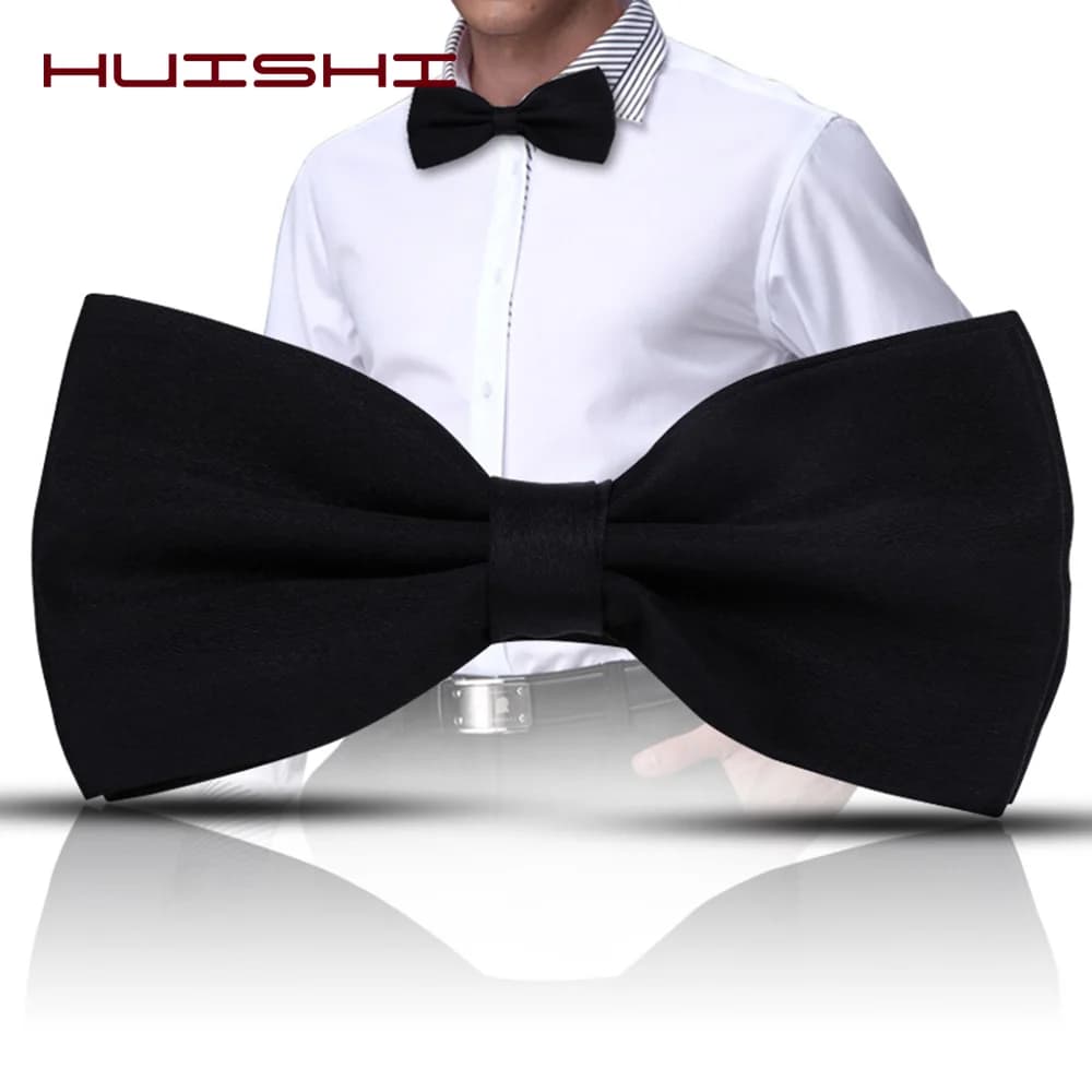 HUISUI 2024 nouveau costume 43 couleurs nœud papillon cadeau de mariage solide fête classique papillon cravate en gros Polyester matériel noeud papillon