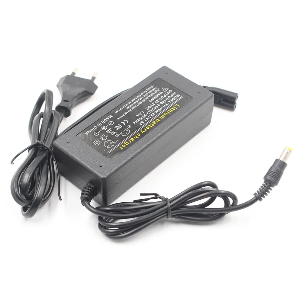 Chargeur de batterie au lithium série 6, 25.2V, 1,5 a, 24 V, avec connecteur, pour véhicule électrique