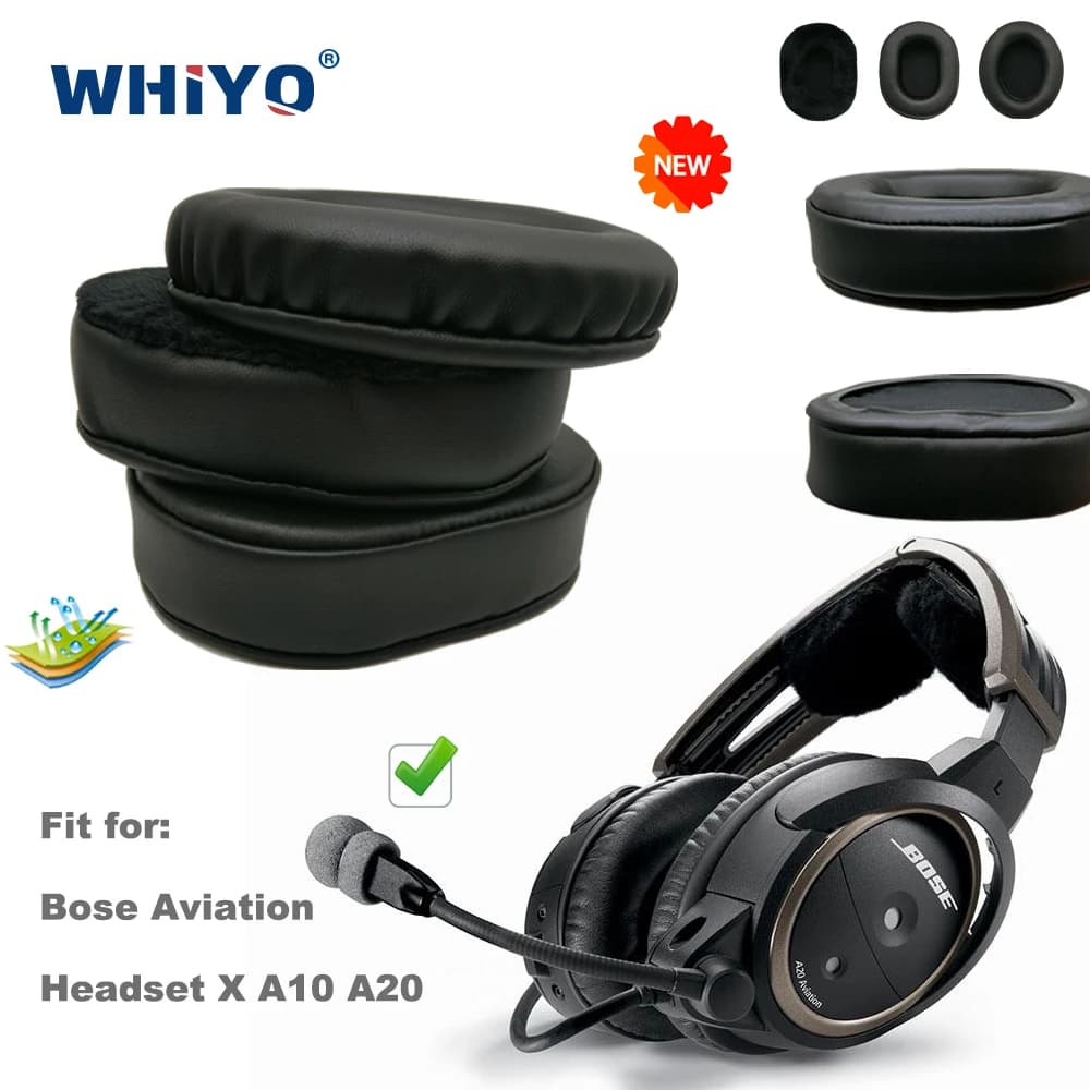 Coussinets d'oreille de remplacement pour casque Bose Aviation X A10 A20 A10, pièces de casque, coussin en cuir velours, housse de manchon pour écouteurs