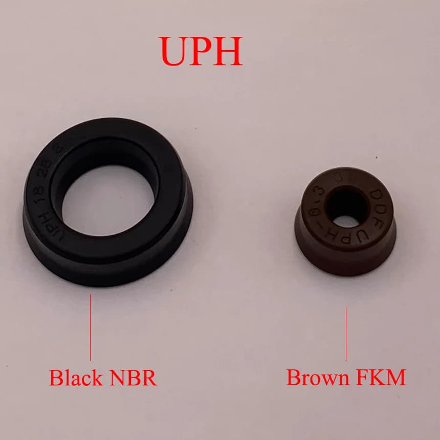UPH 170*195*15 170x195x15 marron FKM FPM noir NBR caoutchouc anti-poussière rainure deux U lèvre hydraulique tige de Piston joint torique joint d'huile
