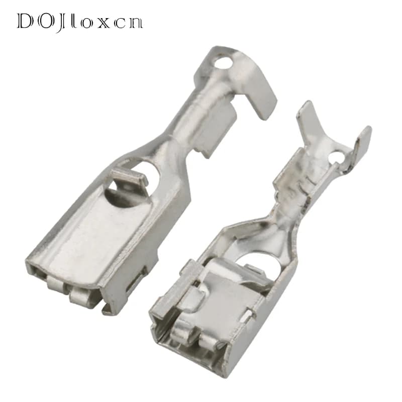 Connecteur femelle pour câblage automobile, série 4.8mm, en laiton étamé, 20 pièces, 142686-2