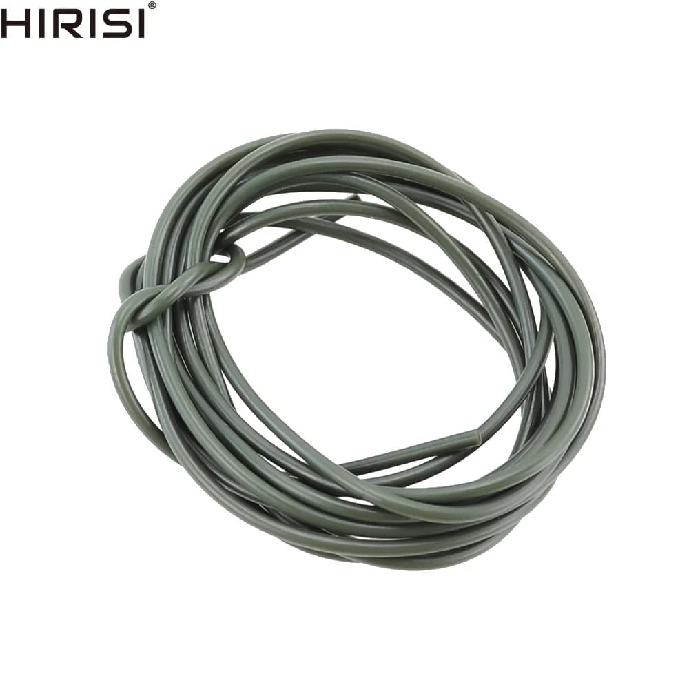 Hameçon de pêche à la carpe, Tube en Silicone Anti-emmêlement, 3m pour système de sécurité avec clip en plomb, taille 0.5x1.8mm 0.8x1.9mm, 2 pièces