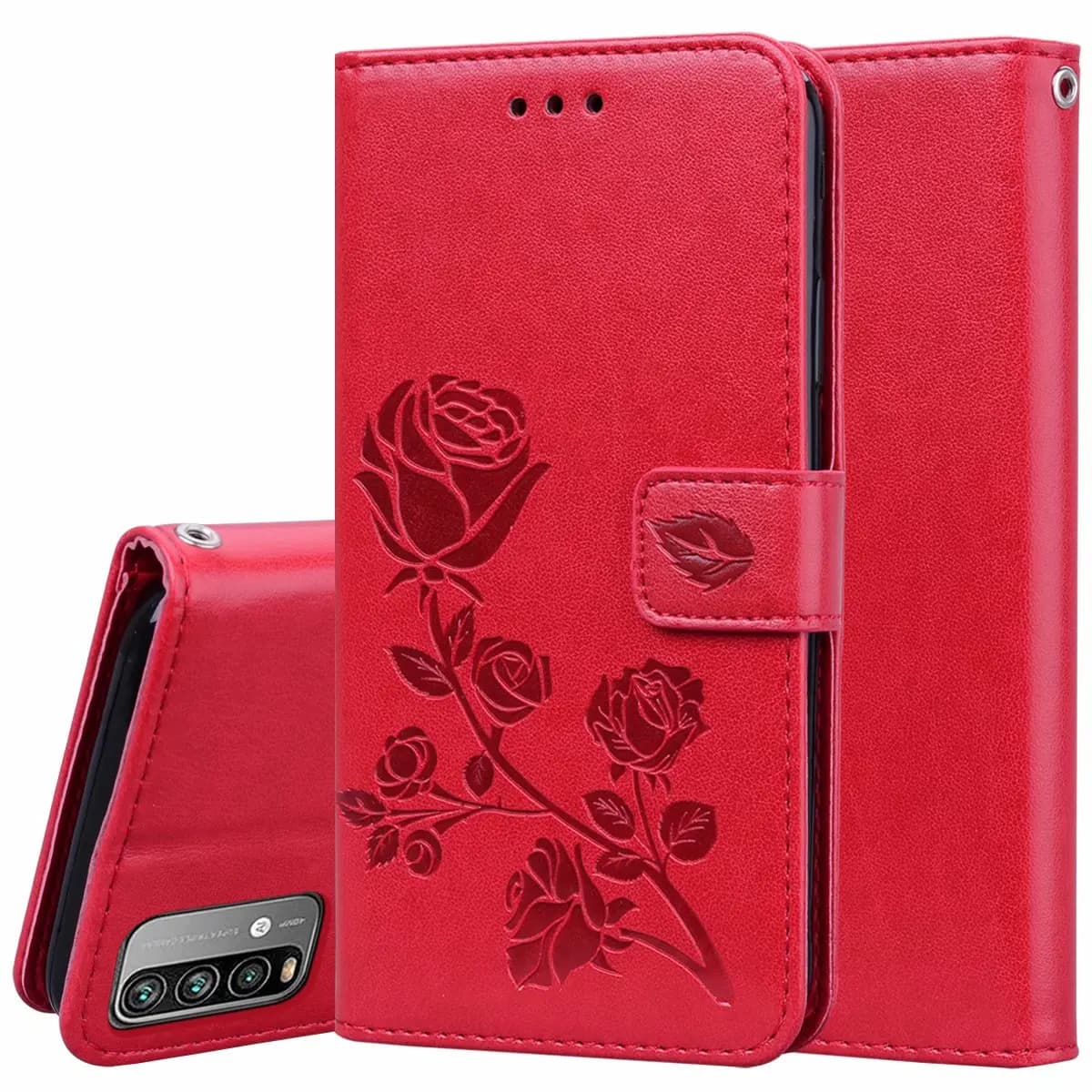 Étui de livre en cuir gaufré 3D pour Xiaomi Redmi 9T 9A 9AT 9 9C NFC 7A 8A, housse Funda Redmi Note 10 Pro 9 9s 9T 8 8T 7 coque