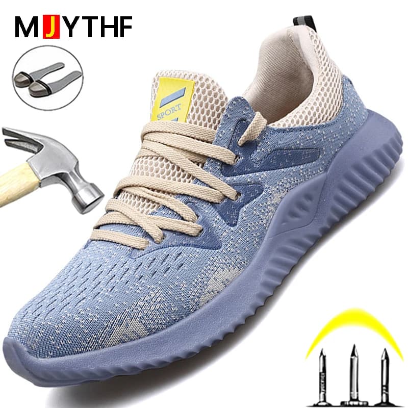 Chaussures de sécurité indestructibles pour hommes, chaussures de travail avec embout en acier, baskets de travail, chaussures industrielles, chaussures de protection Anti-perforation