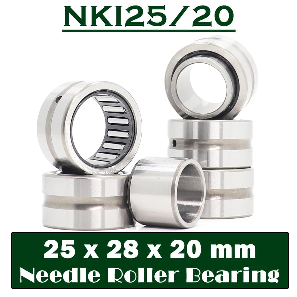 Roulement NKI25/20, 5 pièces, 25x38x20mm, couleur unie, roulement à aiguilles avec bague intérieure, NKI 25/20