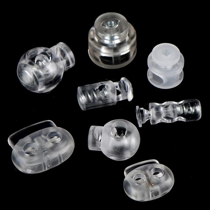 Bouchon en plastique transparent pour fermeture, 10 pièces, clip à bascule pour construction, accessoire de bricolage sportif