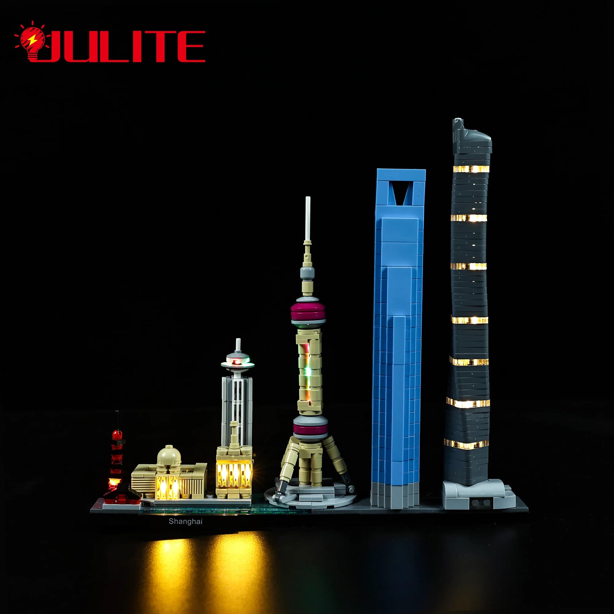 Kit d'éclairage Led pour l'architecture Shanghai, compatible avec 21039 jouets à monter soi-même (blocs de construction non inclus)