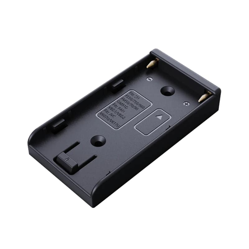 Plaque de montage de batterie F970 F550, pour bricolage, Plate-forme de caméra Dolly Track, alimentation électrique, bloc d'alimentation lumineux LED, curseur à distance dans le temps, NP-F970