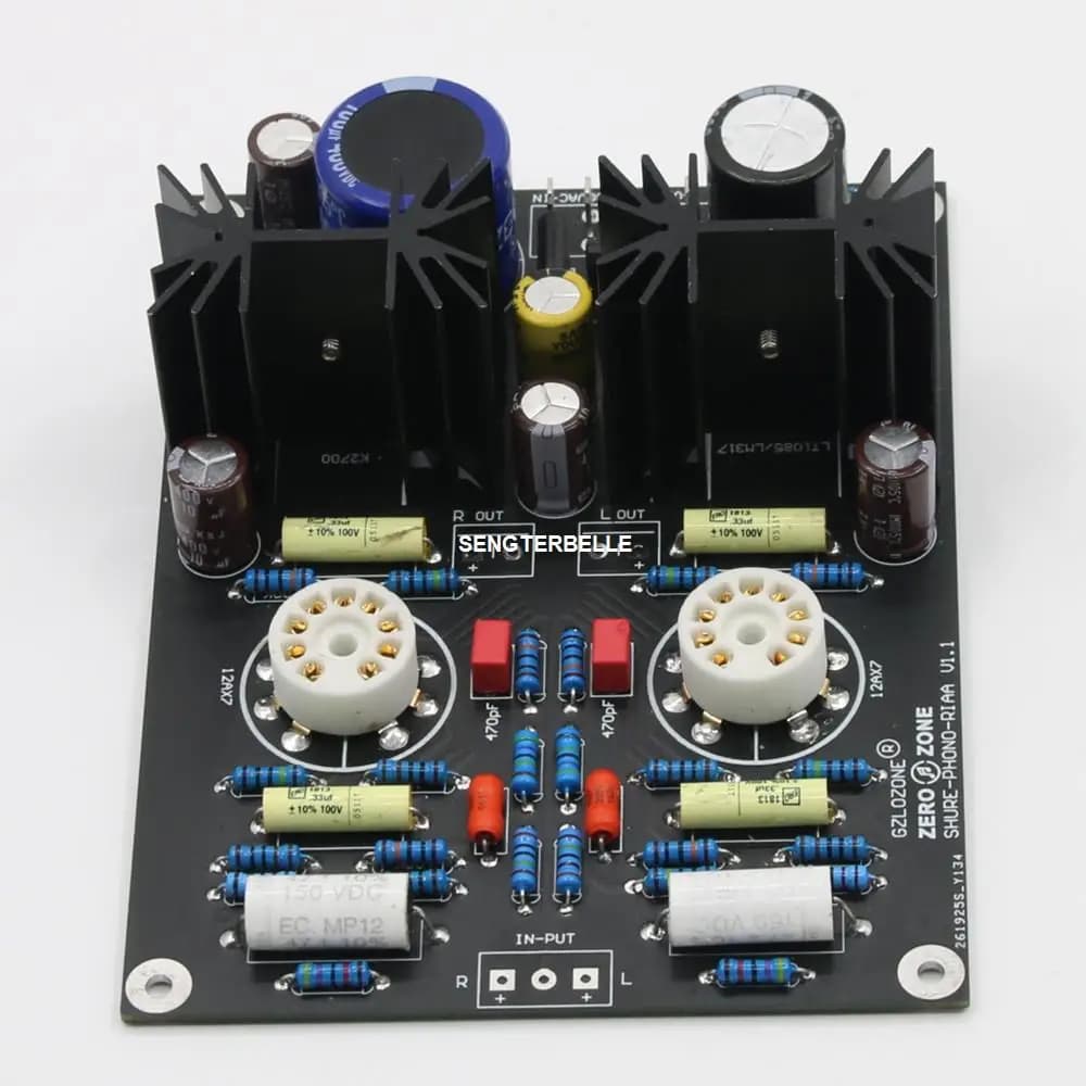 HIFI 12AX7 Tube MM RIAA Colorable Phono Preamplifier Board, Pcb, Kit Base on Shuer Circuit