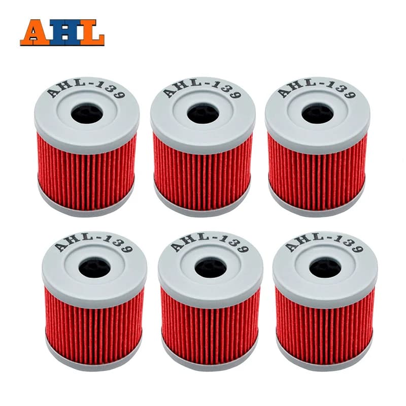 AHL – filtre à huile à cartouche Powersports, 2/4/6 pièces, pour SUZUKI DRZ400 DRZ400E DRZ400S DRZ400SM LTZ400 QUADSPORT LTR450