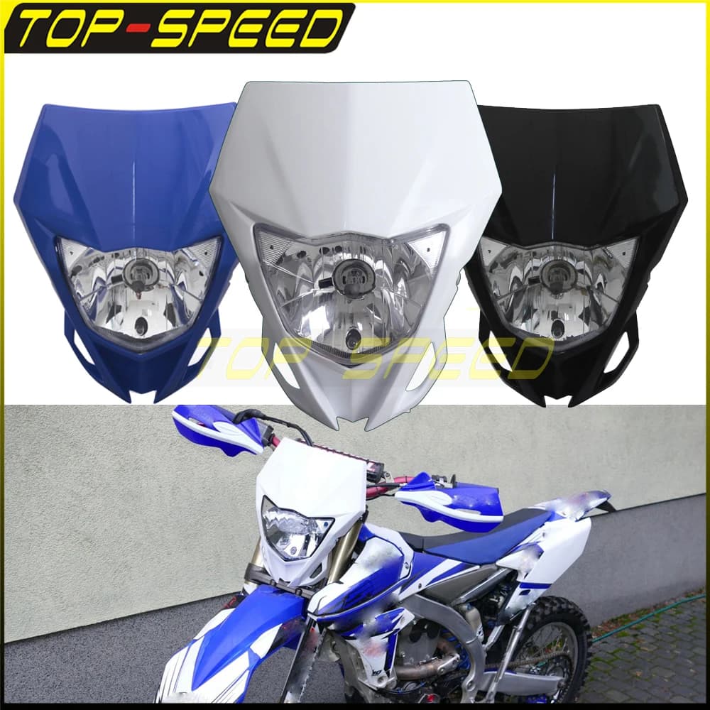 Enquêter avant bleu noir blanc D343 pour Yamaha WR, TTR, YZ, WR250, WR450, YZ125, YZ250 R F