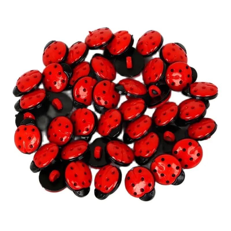 Lèvent décoratifs CÔTÉ cinelle rouge pour enfants, belle structure dégradée, article de couture bricolage, accessoires d'utilisation, lot de 50 pièces