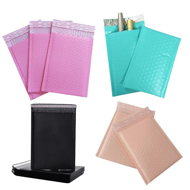 Enveloppes à Bulles Vertes Roses XR, 10 Pièces, Sacs d'Expédition, Cadeaux