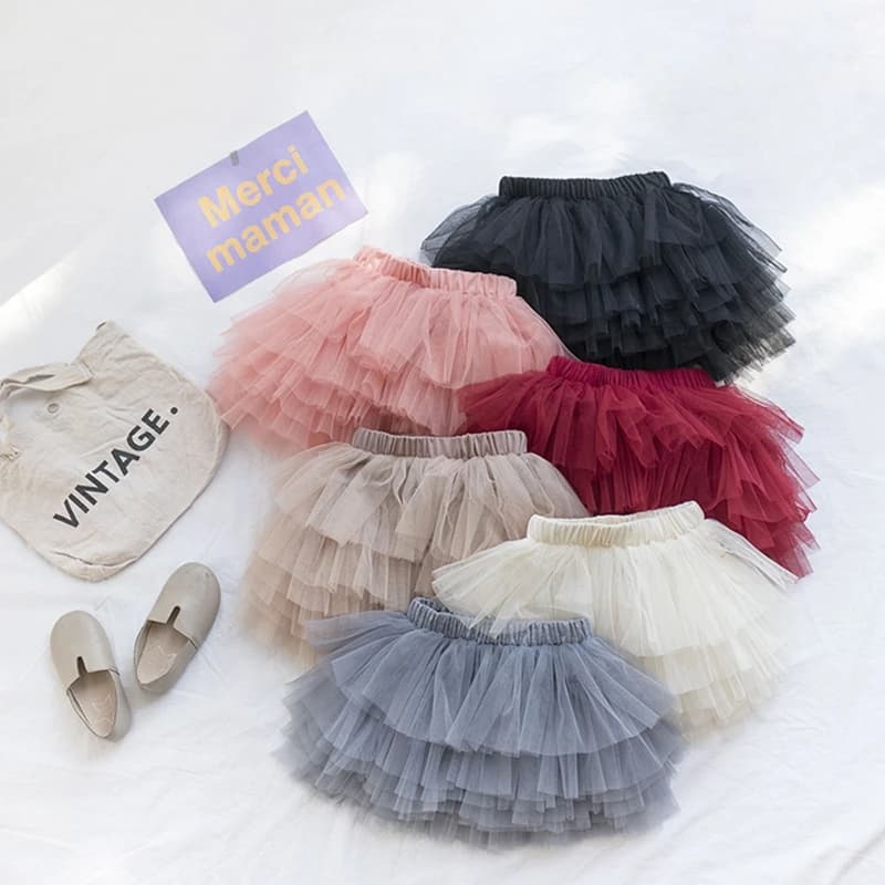 Mode bébé filles Tutu jupe moelleuse princesse Ballet danse Tutu maille jupe enfants gâteau jupe mignon filles vêtements