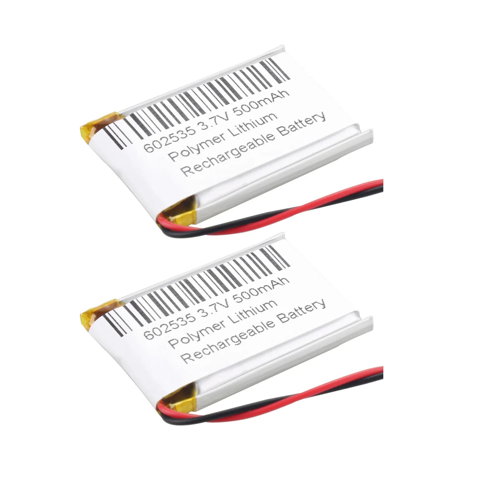 Batterie rechargeable au Lithium polymère Li-Po Li-Ion, 3.7V, 500mAh, 602535, cellules Lipo pour voiture, DVR, tachographe, haut-parleur Bluetooth