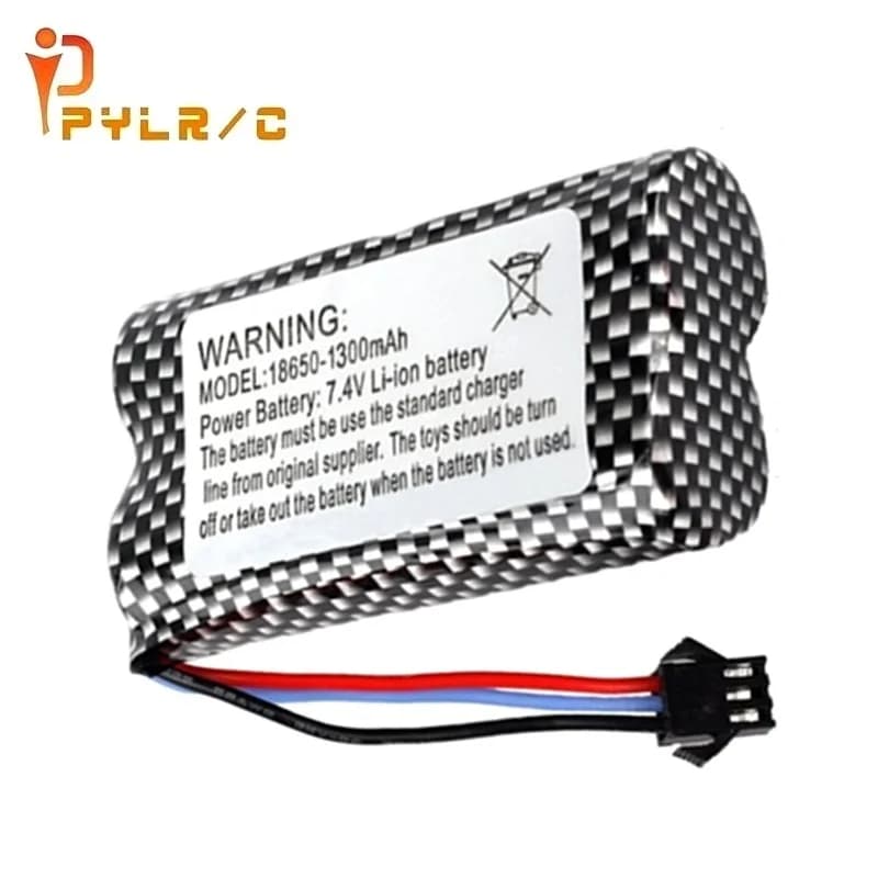 Batterie Li-ion 3P-SM 10 pièces 7,4 V 1300 mAh pour montre, voiture RC acrobatique à détection gestuelle, batterie 18650 7,4 V pour voitures RC