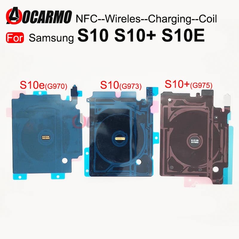 1 pièces pour Samsung Galaxy S10 Plus S10 + S10E G970 G973 G975 bobine d'induction de charge sans fil Module NFC remplacement de câble flexible