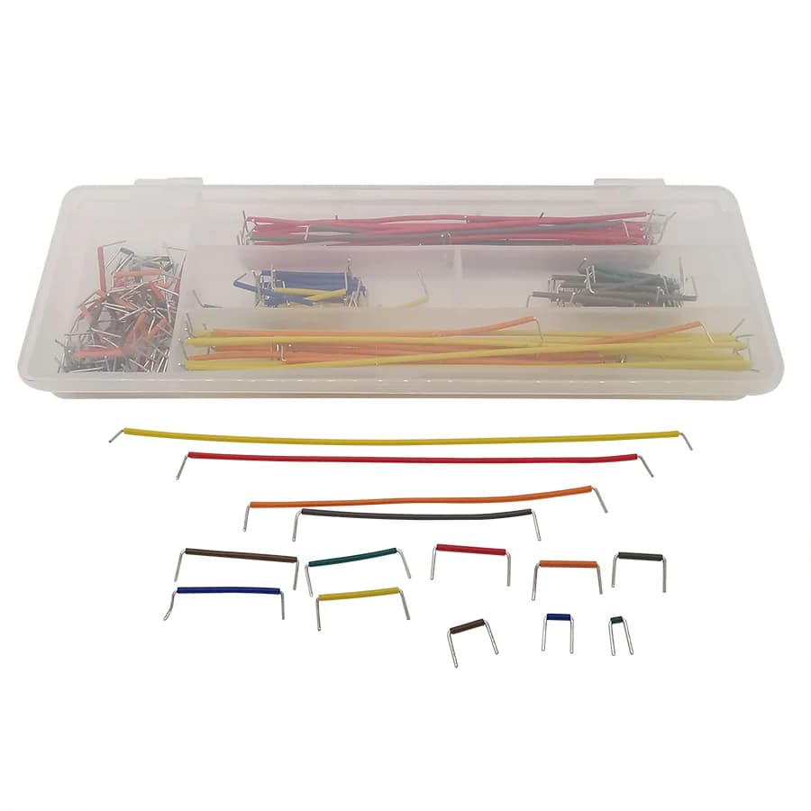 Kit de fils solides en forme de U, 140 pièces/lot, câbles de raccordement de planche à pain sans soudure avec boîte pour Arduino PCB bricolage