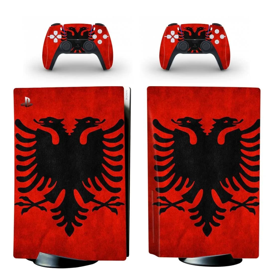 Autocollant de peau drapeau National d'albanie PS5, édition disque Standard, couverture pour Console et contrôleur PS5