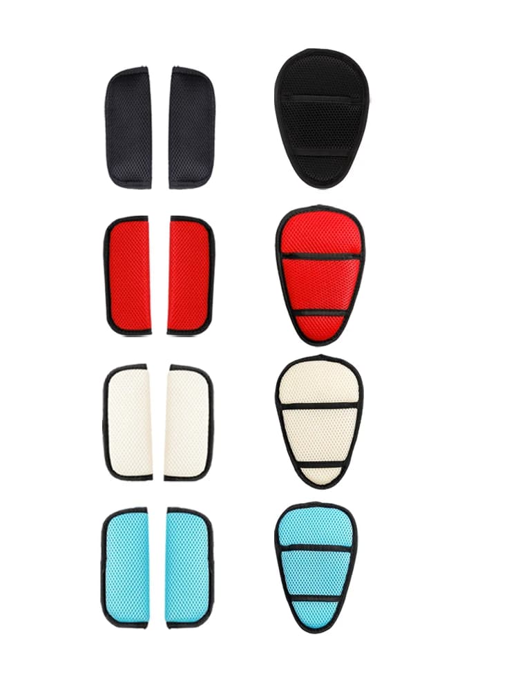 Harnais de sécurité pour poussette, coussin de protection pour ceinture de sécurité de siège auto, protège-épaule, ensemble de coussinets pour boucle, protège-siège pour chaise haute