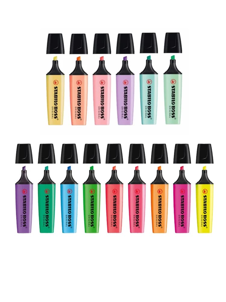 STABILO BOSS ORIGINAL-Surligneurs pastel, stylos et marqueurs de texte, technologie