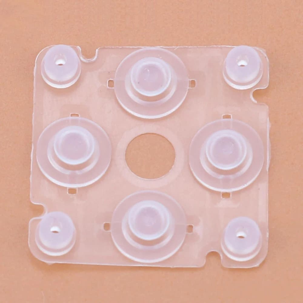 Caoutchouc conducteur en Silicone pour Sony PSP2000/PSP3000, tampon de bouton directionnel transparent pour manette de jeu PSP2000/3000