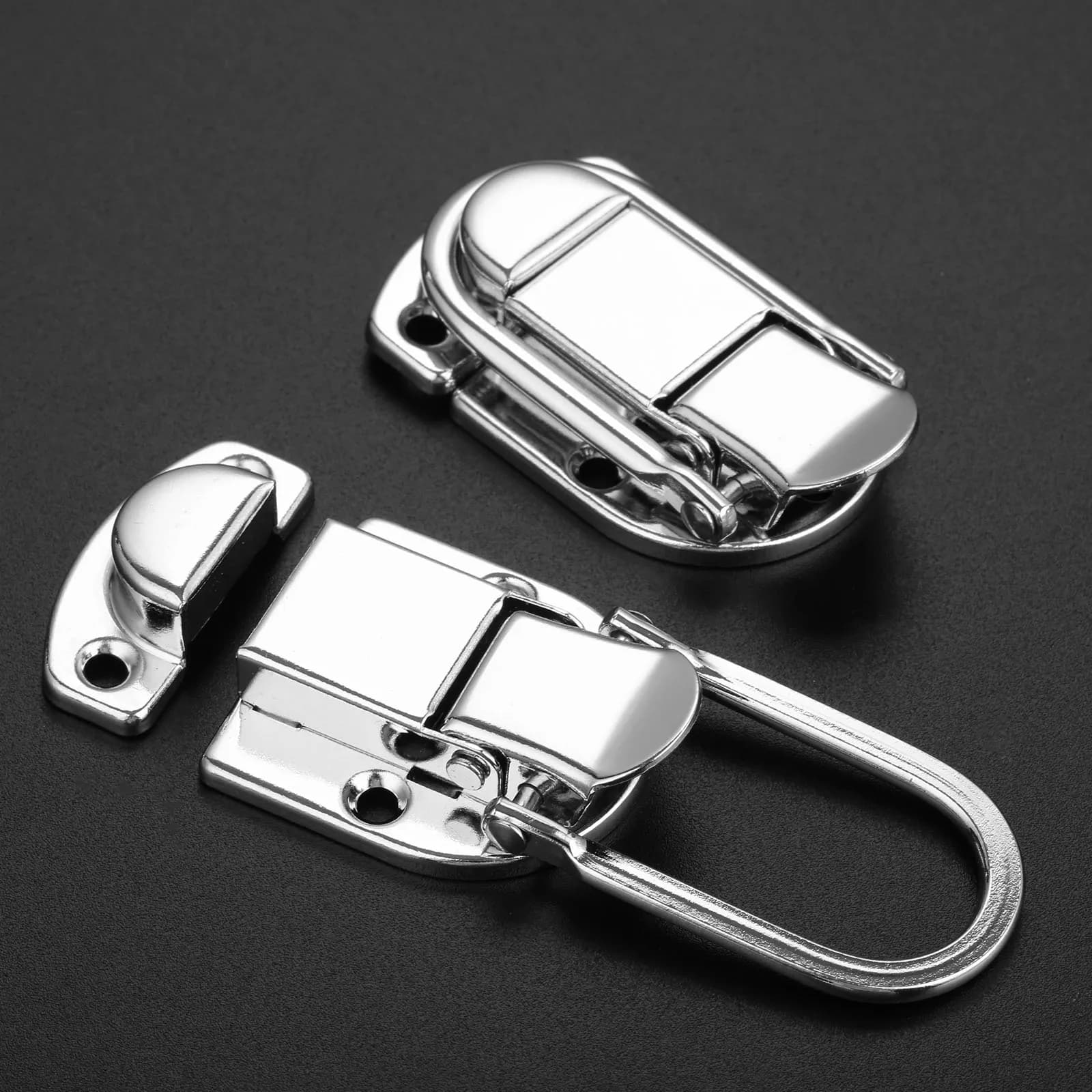 Boîte à outils en métal, loquet à bascule, boîtes à Air pour bagages, loquet à bascule pour guitare, étui de vol Musical, bouton de fermeture à nœud, 1 pièce