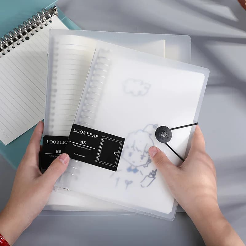 Recharge de carnet de cuir chevelu A5 B5 adt, reliure à spirale, index à l'intérieur de la page, ligne de grille vierge, liste de choses à faire, papier à l'intérieur de la papeterie