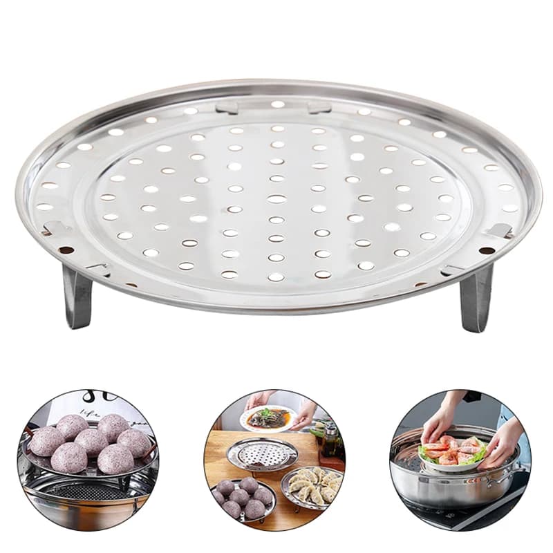 YOMDID support de cuisson à la vapeur multifonctionnel pour petits pains farcis nourriture plateau à vapeur en acier inoxydable support de cuisson à la vapeur ustensiles de cocina