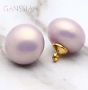 10 pièces/lot, taille : 10 mm et 12 mm, perles ovales en résine rose violette exquises, bouton à tige dorée pour vêtements, femmes, enfants, décoratif (SS-2275)