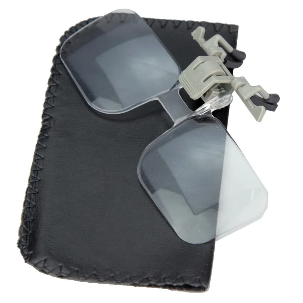 Lunettes légères Style Magnifier2x 1.5x 2.5x 3.5x Mains libres Loupe Reading Lunettes Loupe avec Clip Loupe pour Needlework Crafts Map Reading