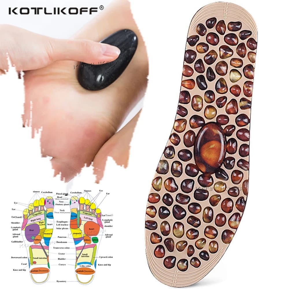 KOTLIKOFF – coussin d'acupression en caoutchouc souple, semelles intérieures pour chaussures, améliore la Circulation sanguine