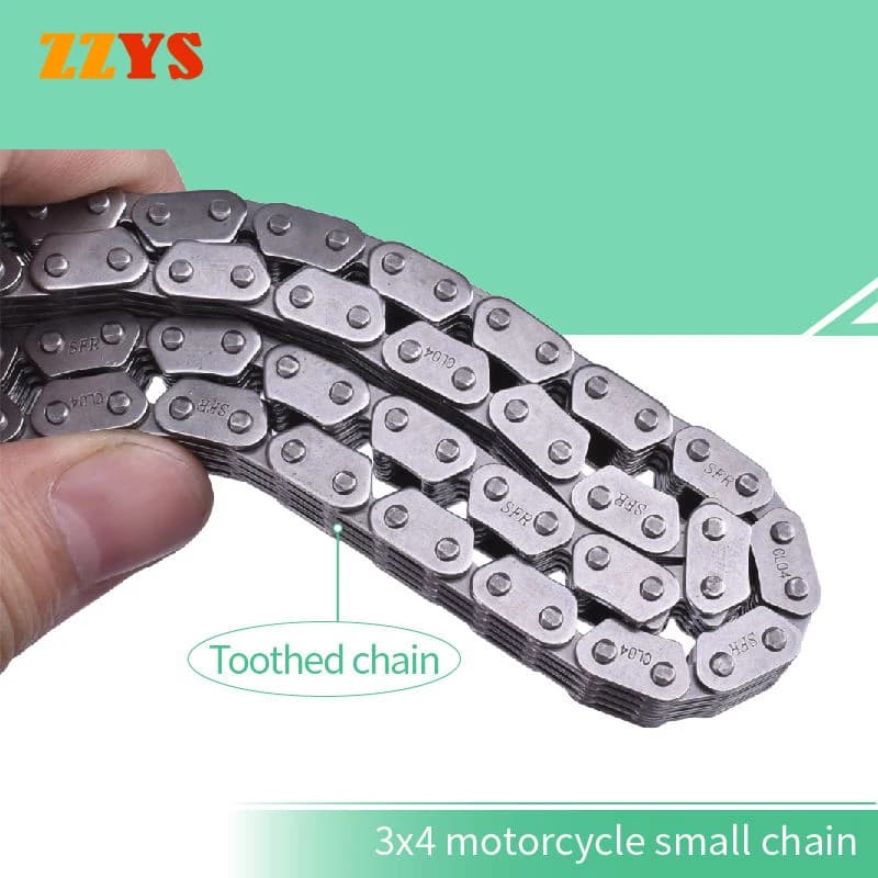 Chaîne de distribution de moto 4x5 120L 100L 104L 112L 116L 118L 124L 128L 132L 400cc, pour Honda CB400 CB 400 1992-1994 128 120 maillons