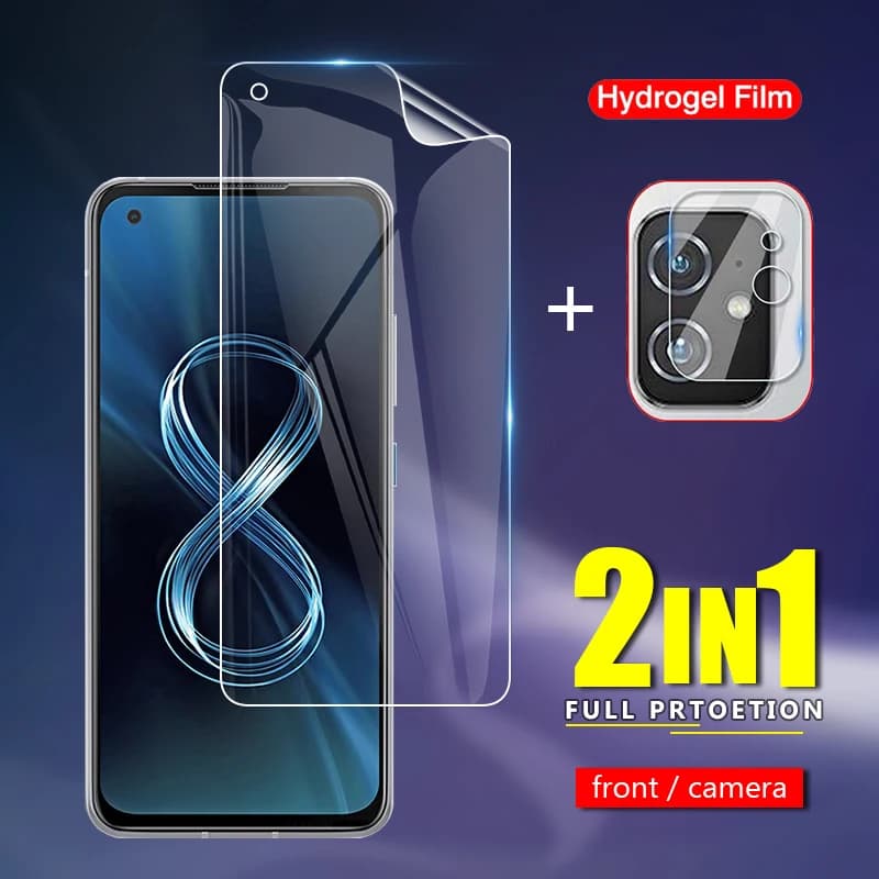 Film hydrogel de protection en TPU souple avant mince, verre protecteur d'écran d'objectif d'appareil photo pour Bali Zenfone 8 7 Pro Zenfone8 Flip ZS590KS