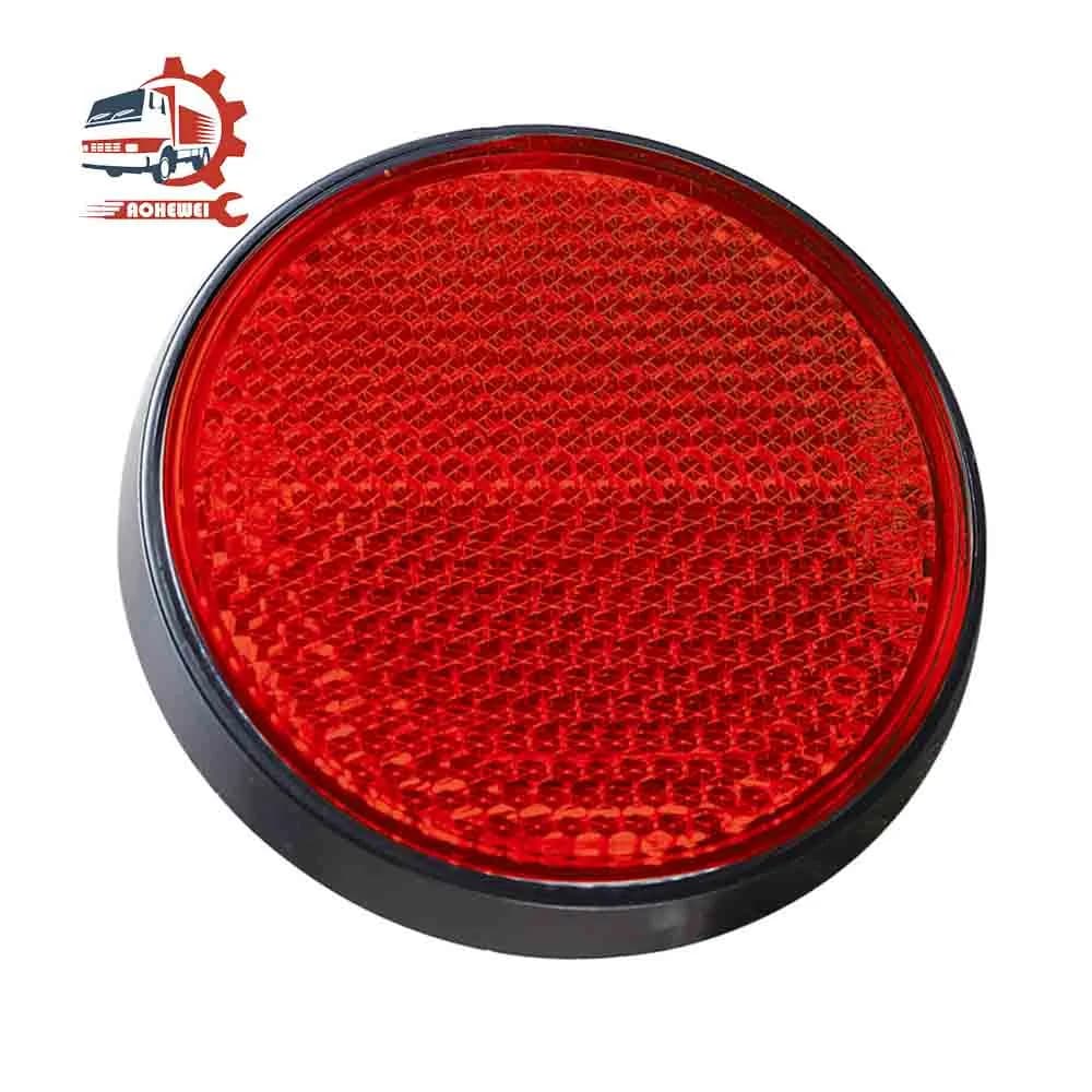 AOHEWEI – bandes réfléchissantes auto-adhésives pour remorque, marque de sécurité ronde, Positions réfléchissantes arrière pour camion, moto, bateau, caravane, 1 pièce