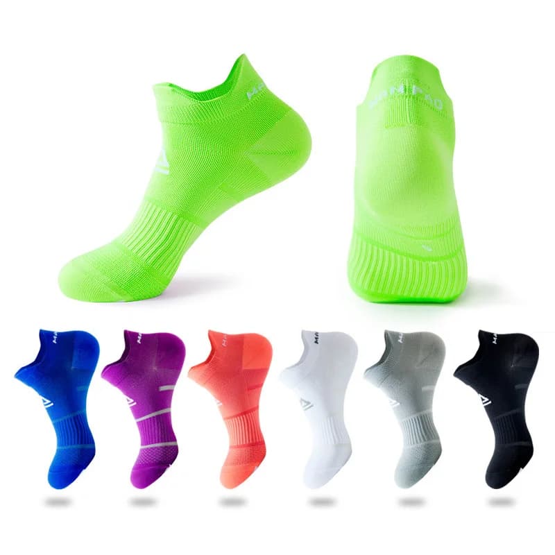 Chaussettes de sport respirantes à séchage rapide pour hommes et femmes, courtes, coupe basse, fines, compression, fitness, course à pied, rinçage, athlétique, cyclisme, nouveau
