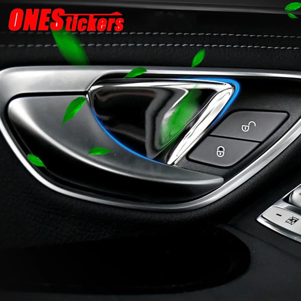 Pour Mercedes Benz classe C W205 classe E W213 GLC X253 coupé accessoires de voiture en acier inoxydable poignée de porte intérieure bol revêtement d'habillage nouveau