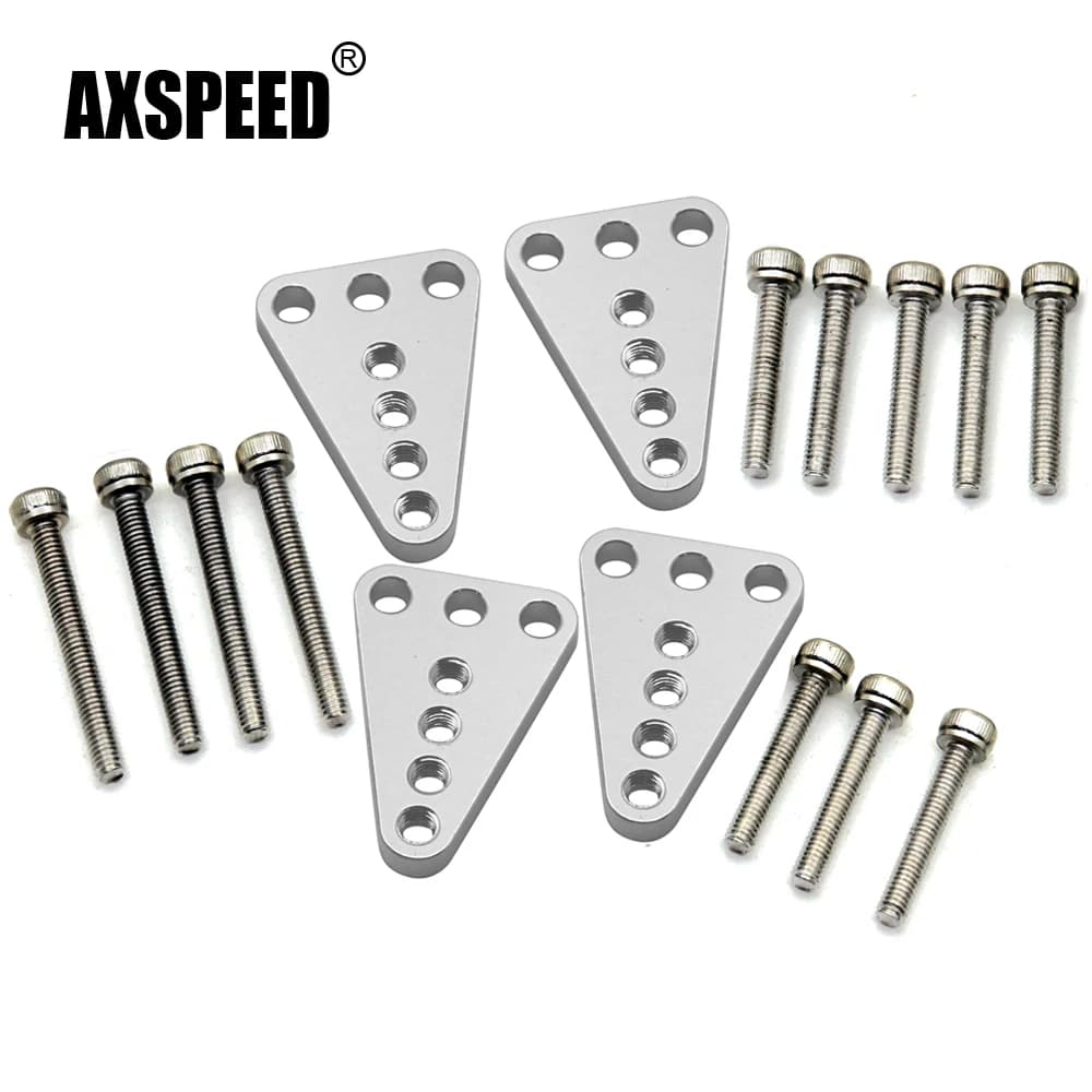 AXSPEED – Kit de montage de choc supérieur et inférieur en aluminium, pièces de mise à niveau pour modèle de voiture à chenilles Axial SCX10 Honcho dako 1/10 RC # E