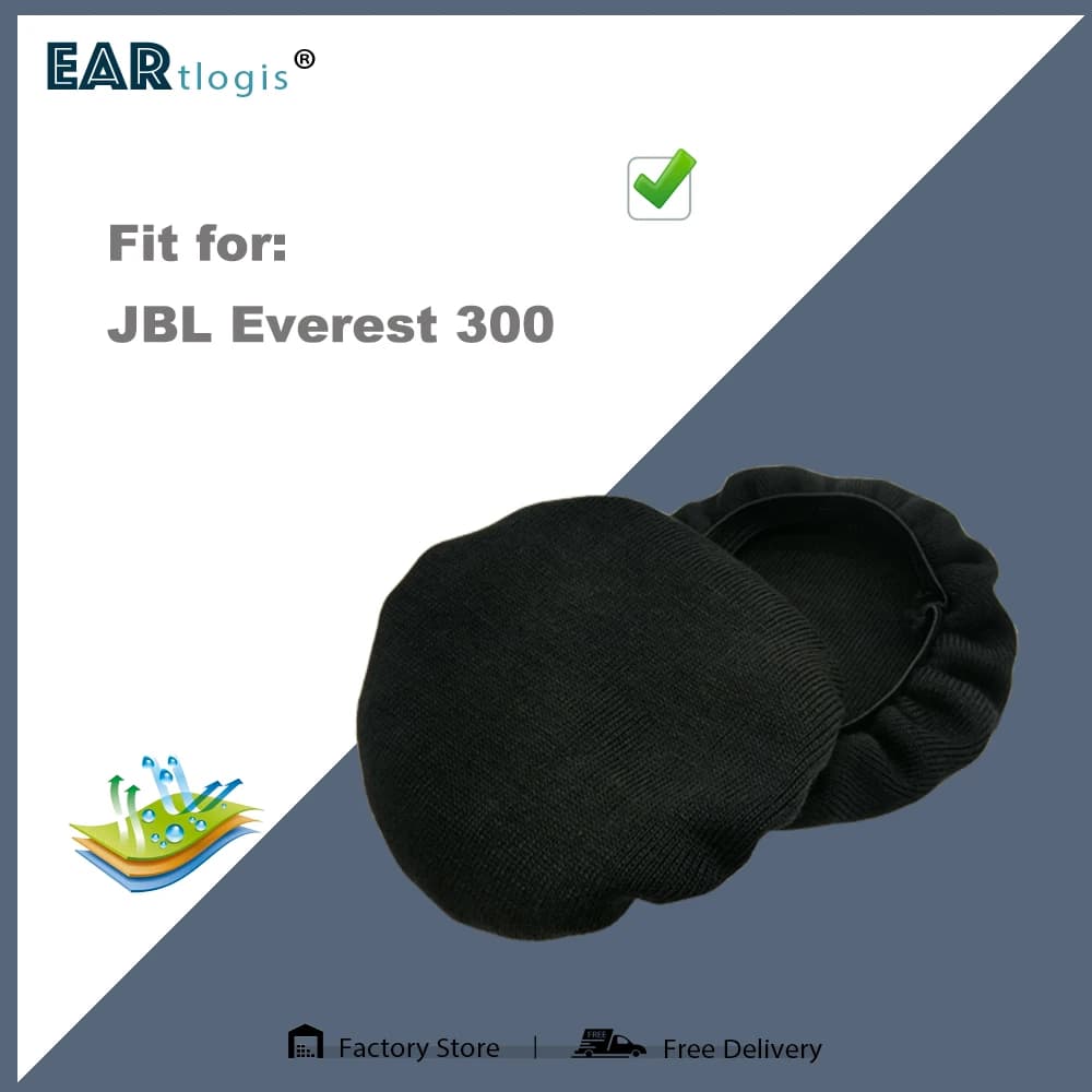 Coussinets d'oreille pour JBL Everest 300, housses extensibles, absorbe la sueur, lavables, déodorantes, résistantes aux germes