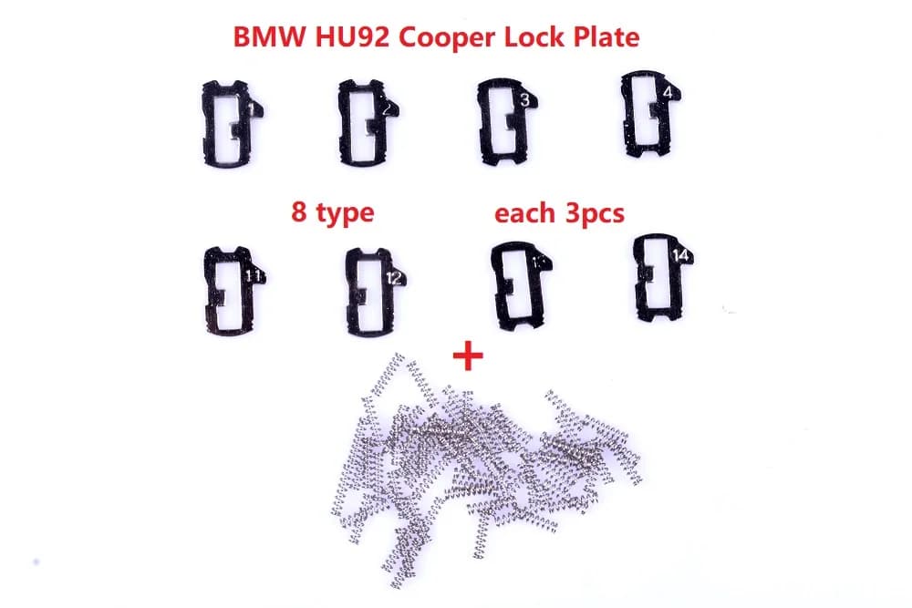 Plaque de Verrouillage HU92 pour Voiture BMW, Comprimés de Verrouillage à Ressort, Mot de Réparation de Serrurier existent, 24 Pièces